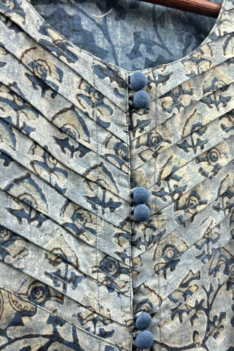 Akola Hand Block-Printed Cotton Top