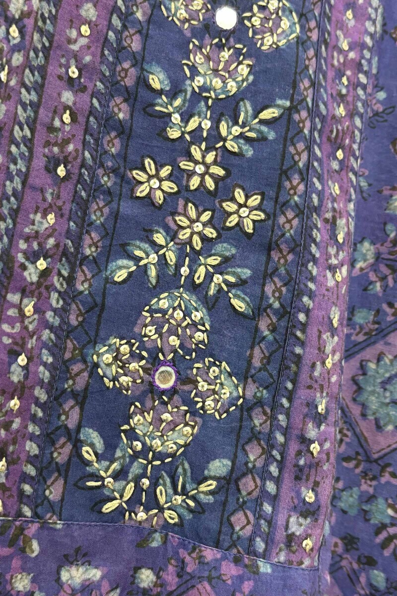 Akola Hand Block-Printed Cotton Top