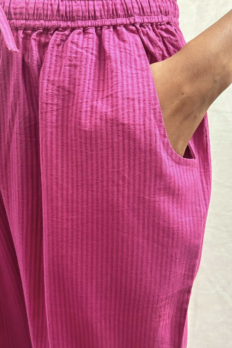 Handcrafted Cotton Narrow Pants