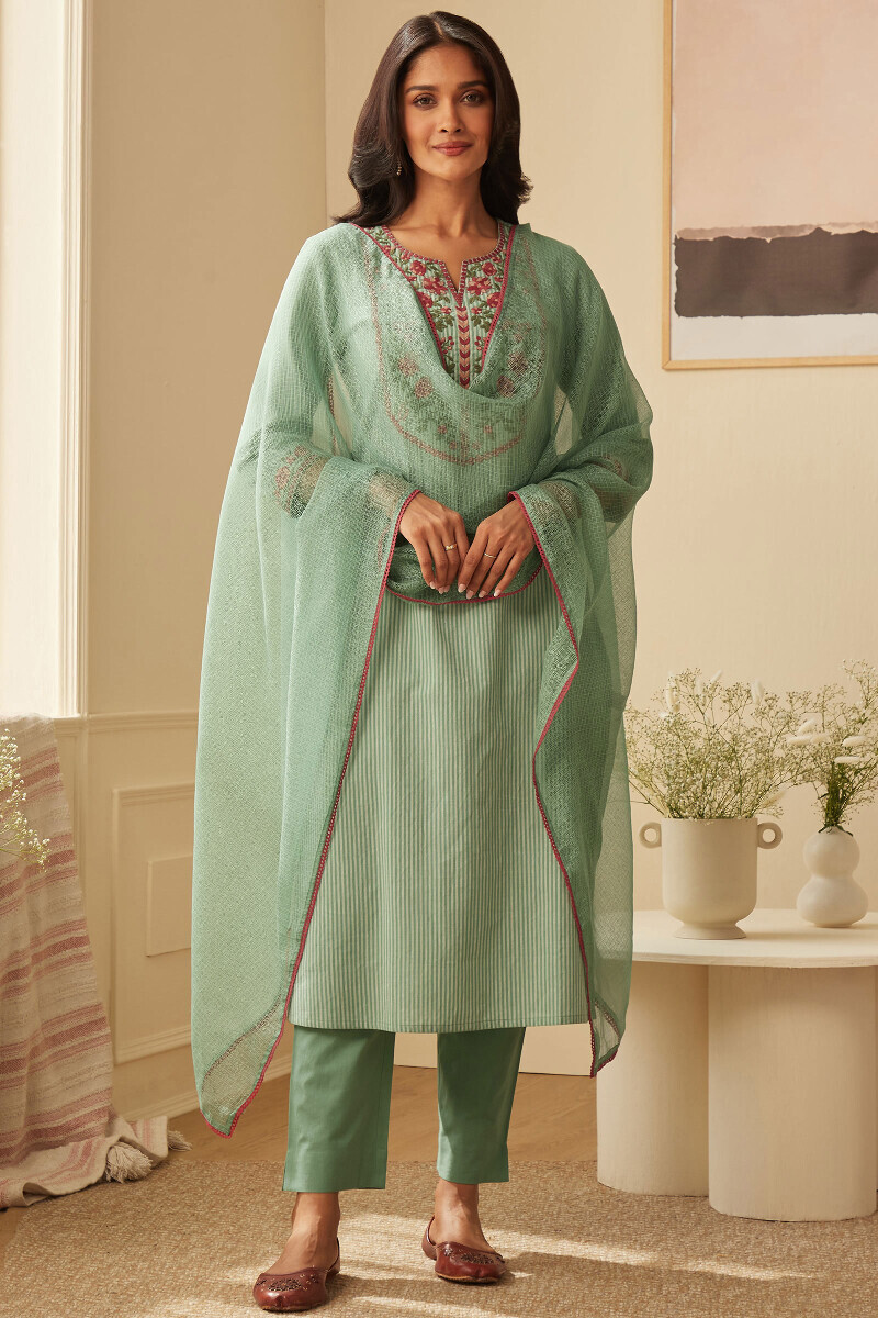 Handcrafted Cotton Straight Kurta