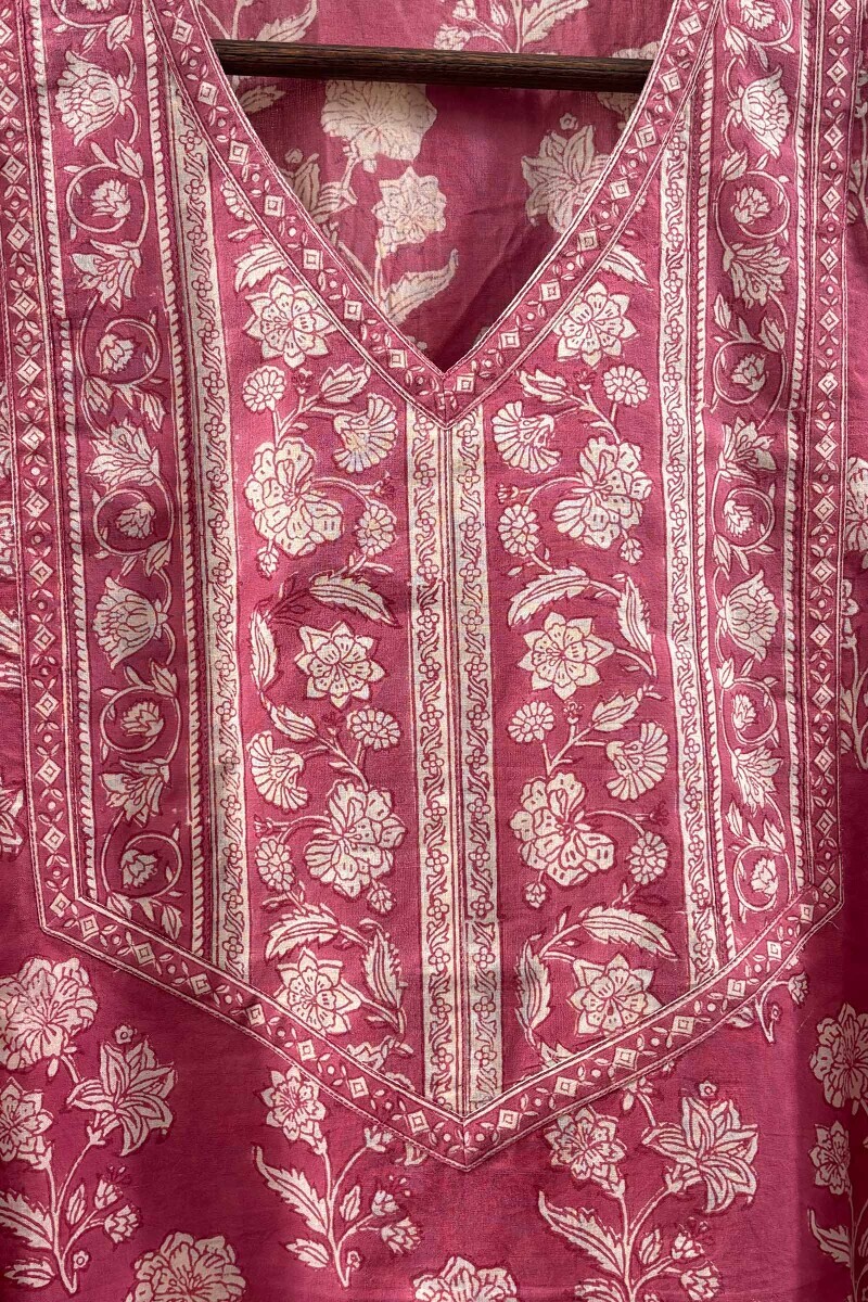 Pink Hand Printed Top