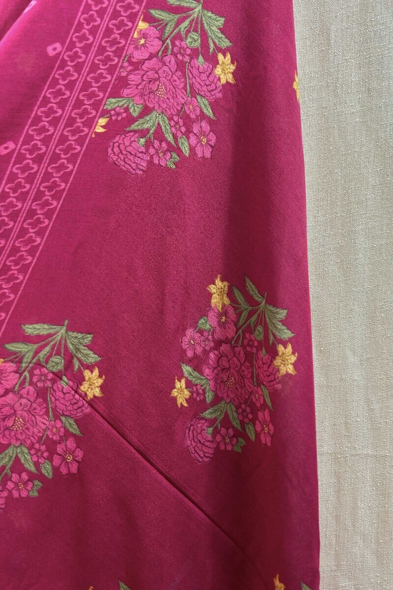 Pink Viscose Dupatta