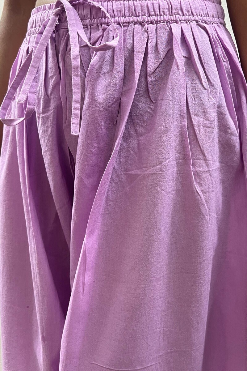 Purple Handcrafted Cotton Salwar