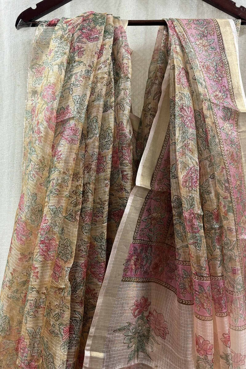 Handcrafted Kota Saree (Without Blouse Piece)