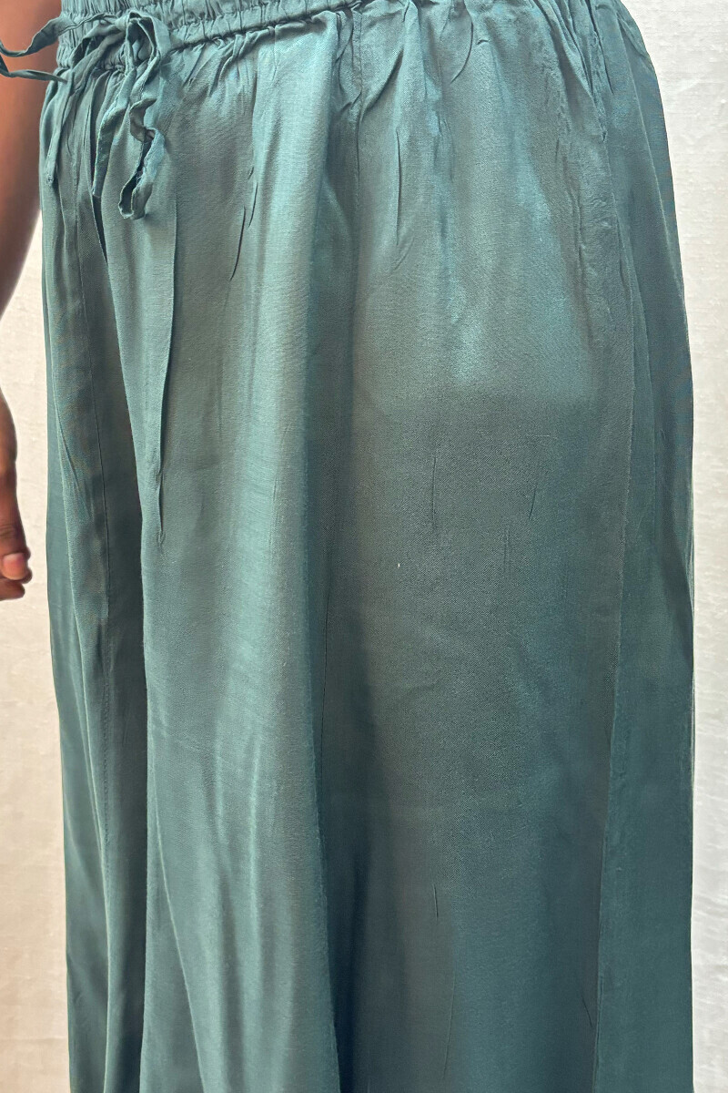 Green Handcrafted Modal Sharara