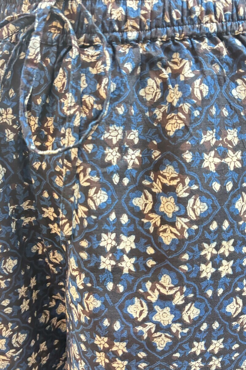 Bagru Hand Block-Printed Cotton Izhaar Pants