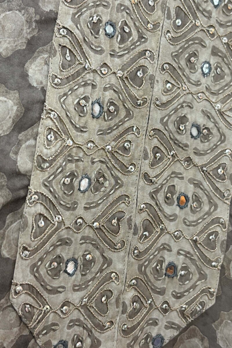 Dabu Hand Block-Printed Straight Viscose Kurta