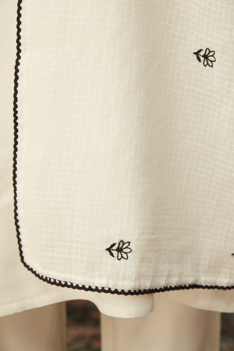 Off-White Handcrafted Kota Dupatta