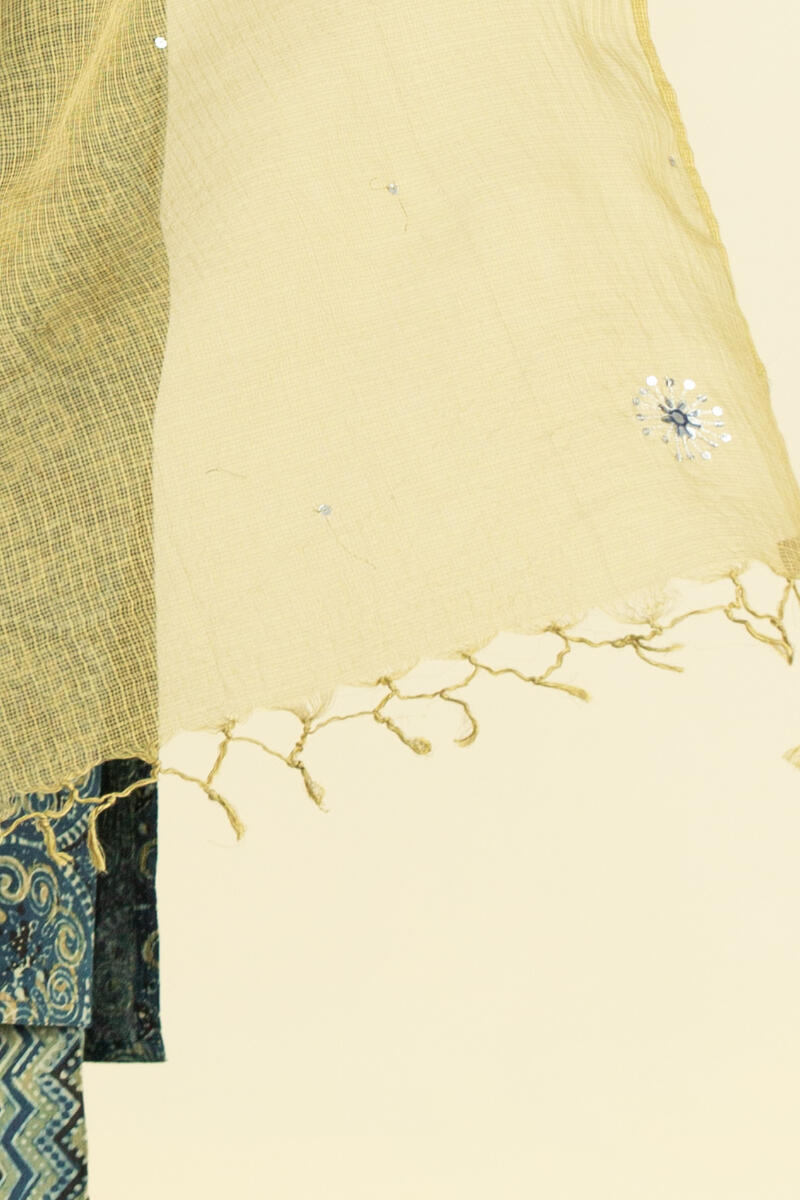 Green Handcrafted Kota Dupatta