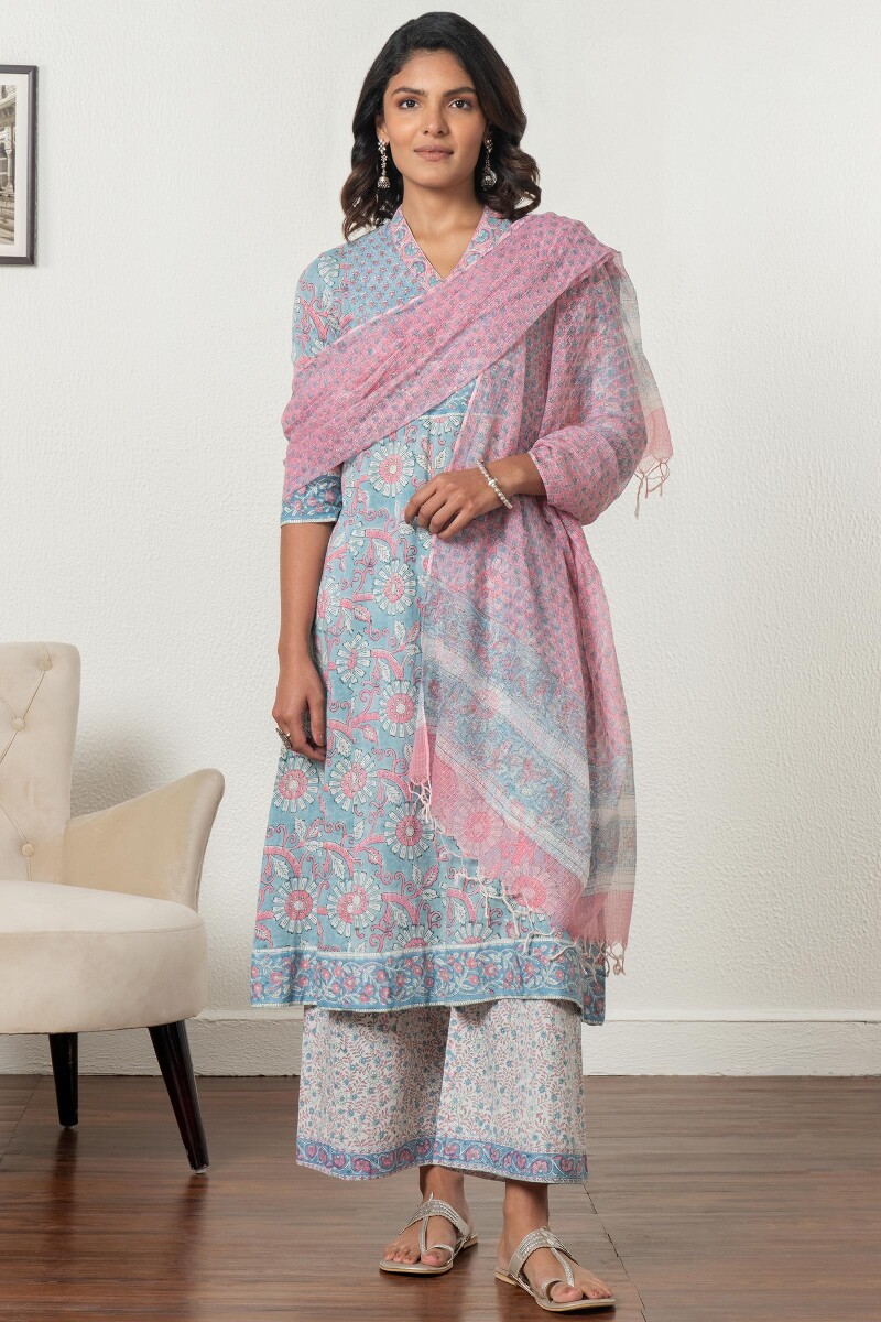 White Handcrafted Cotton Farsi Pants