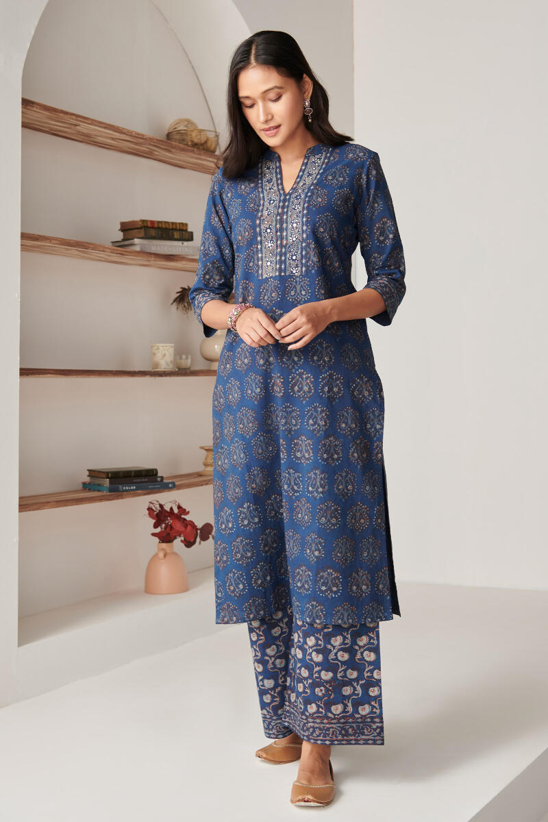 Akola Block Printed Cotton Farsi
