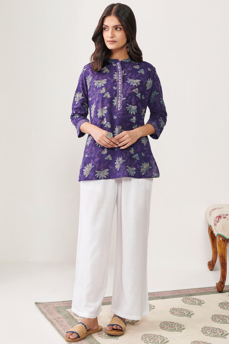 Akola Hand Block Printed Cotton Top