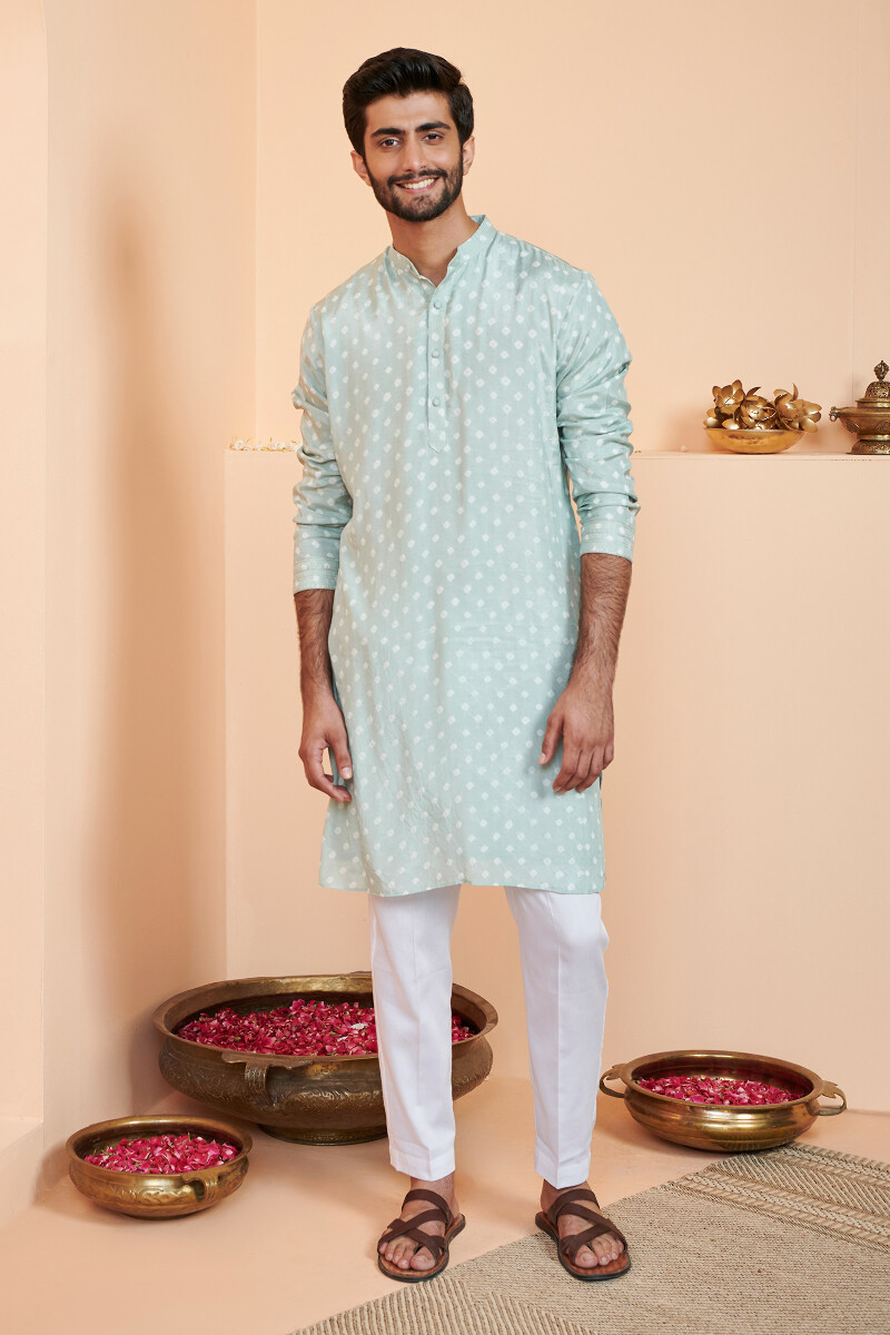 Blue Printed Modal Kurta