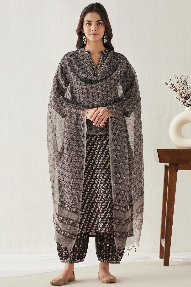 Bagru Hand Block Printed Kota Dupatta