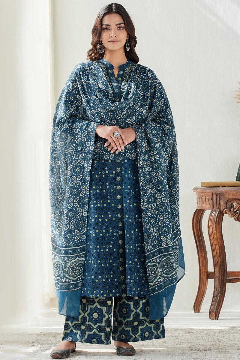 Ajrak Hand Block Printed Cotton Farsi
