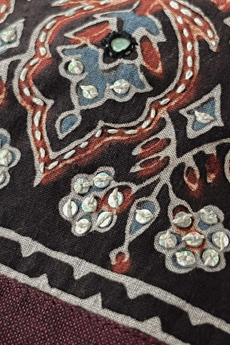Ajrak Hand Block Printed Straight Handloom Slub Kurta