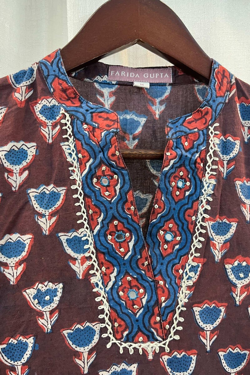 FG Specials: 1 Of 1- Bagru Hand Block-Printed Straight Cotton Kurta