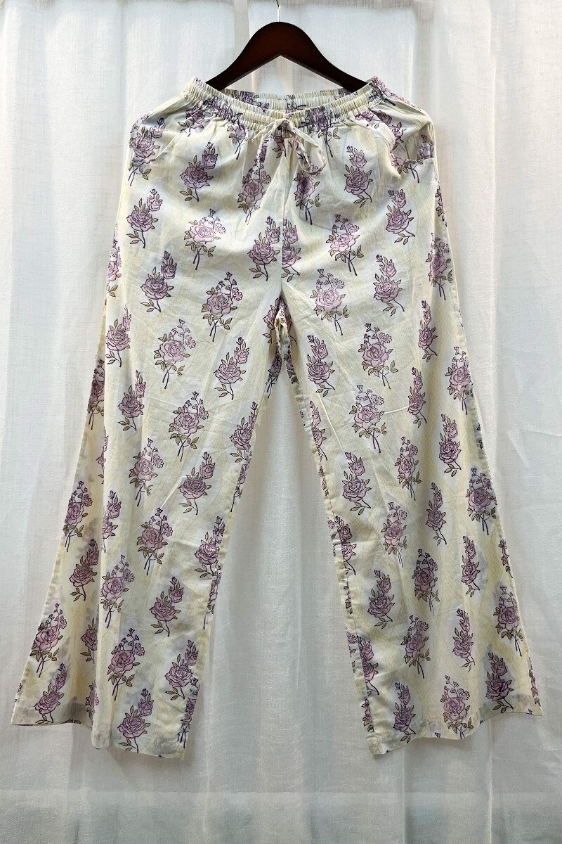 FG Specials: 1 Of 1- Pink Hand Block-Printed Modal Loungewear Set
