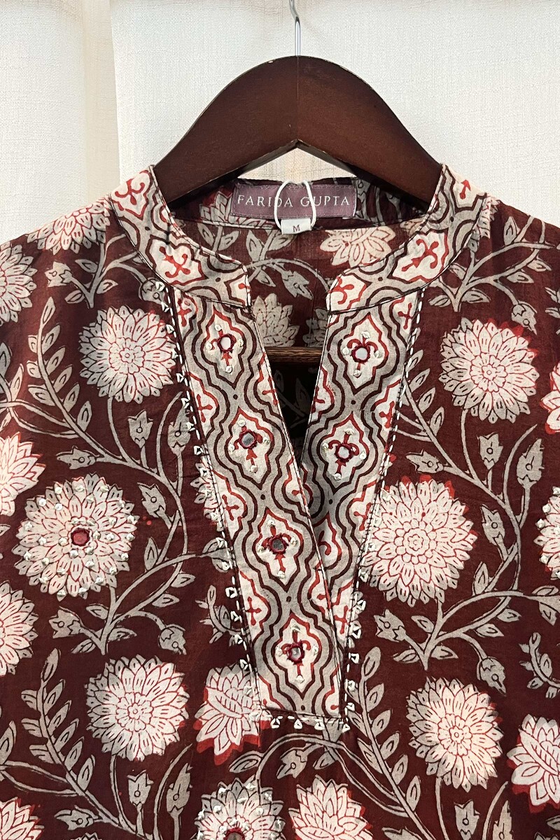FG Specials: 1 of 1- Bagru Hand Block-Printed Straight Cotton Kurta
