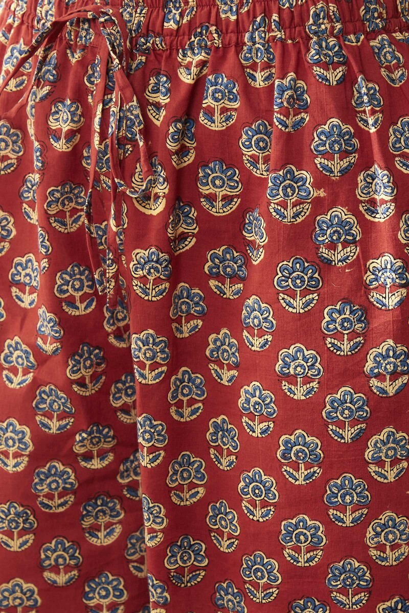 Bagru Hand Block-Printed Cotton Izhaar Pants