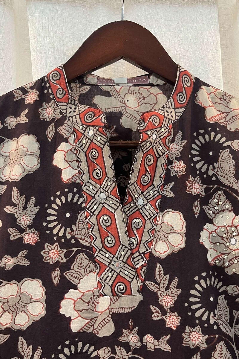 FG Specials: 1 of 1- Bagru Hand Block-Printed Straight Cotton Kurta