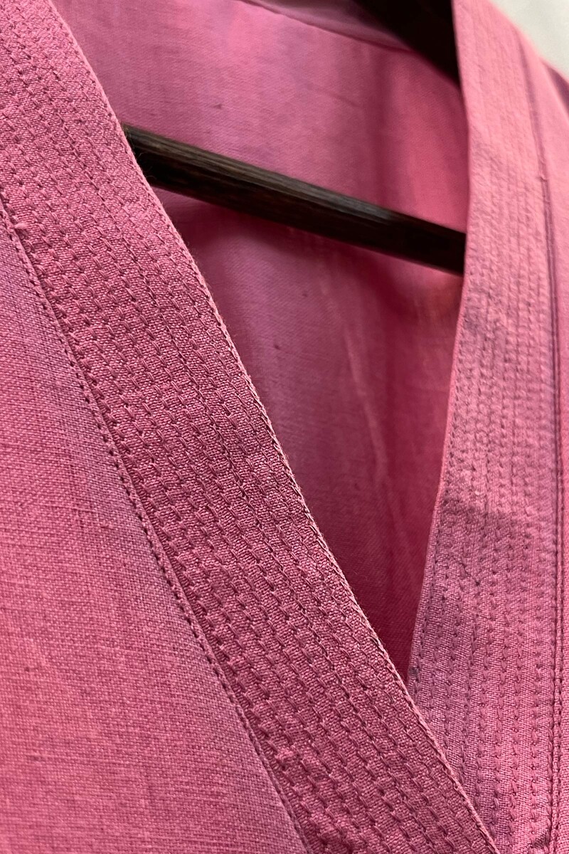 Pink Handcrafted Handloom Kurta