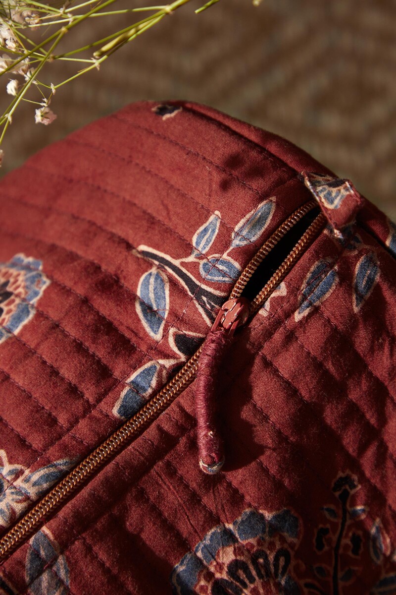Ajrak Hand Block-Printed Cotton Duffel Bag