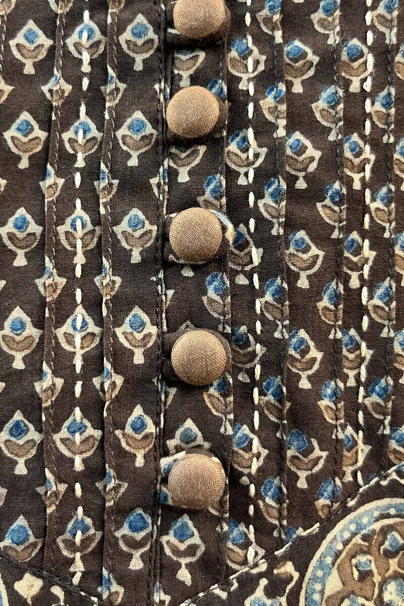 FG Specials: 1 of 1-Ajrak Handcrafted Cotton Top- Size XS