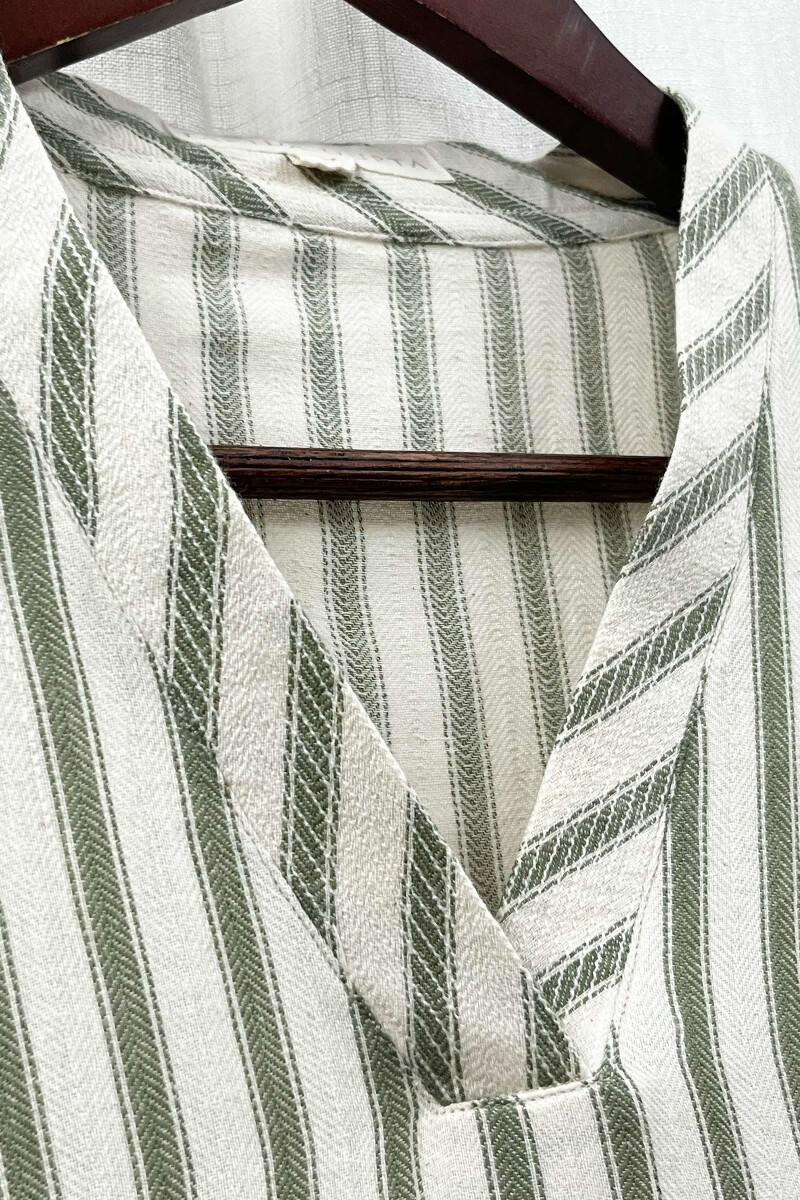 Cream Handcrafted Straight Handloom Cotton Kurta