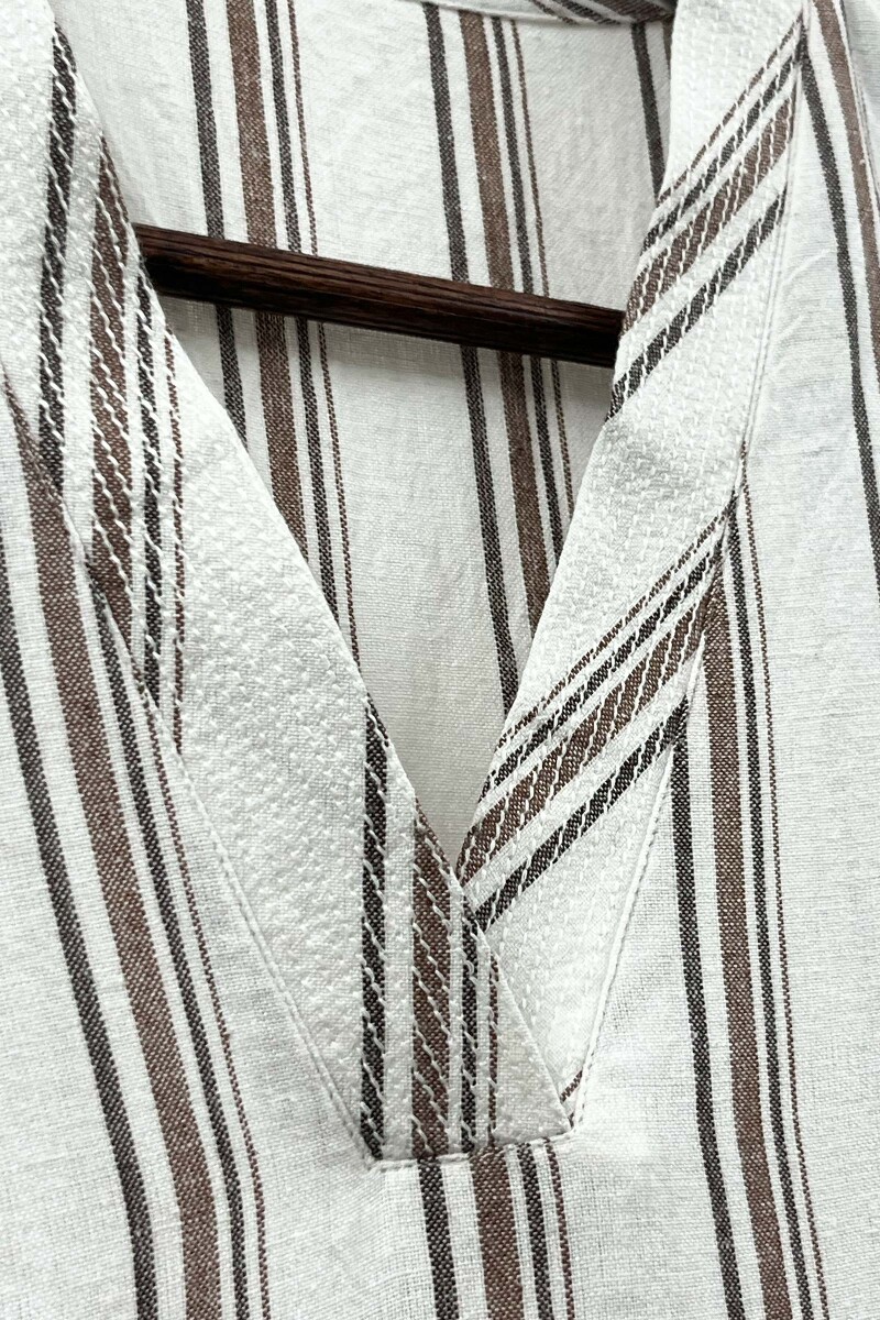 White Handcrafted Straight Handloom Cotton Kurta