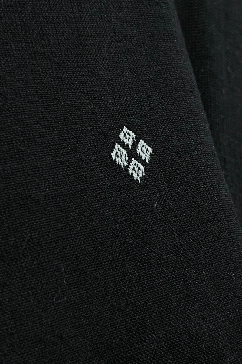 Black Handcrafted Straight Handloom Cotton Kurta