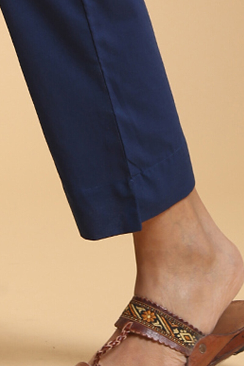 Handcrafted Cotton Narrow Pants