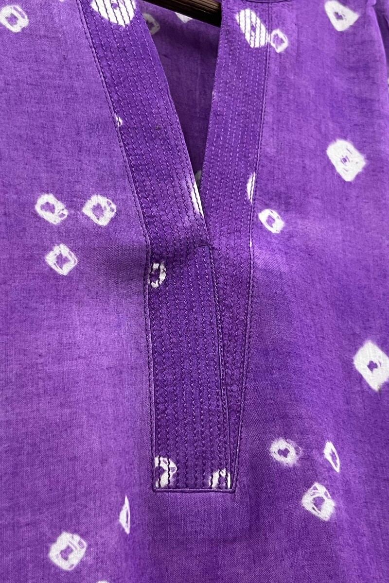 Bandhani Handcrafted Modal Top