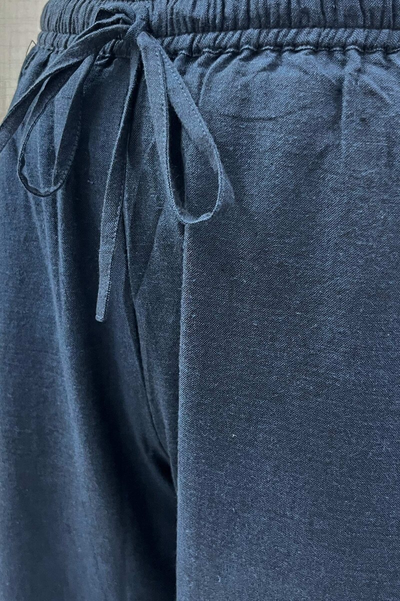 Blue Handcrafted Handloom Cotton Straight Farsi