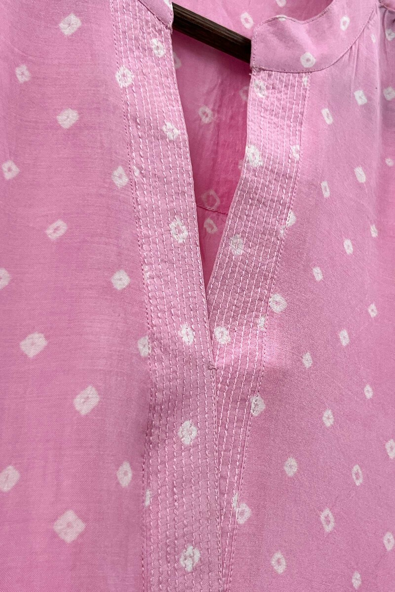 Bandhani Handcrafted Modal Top