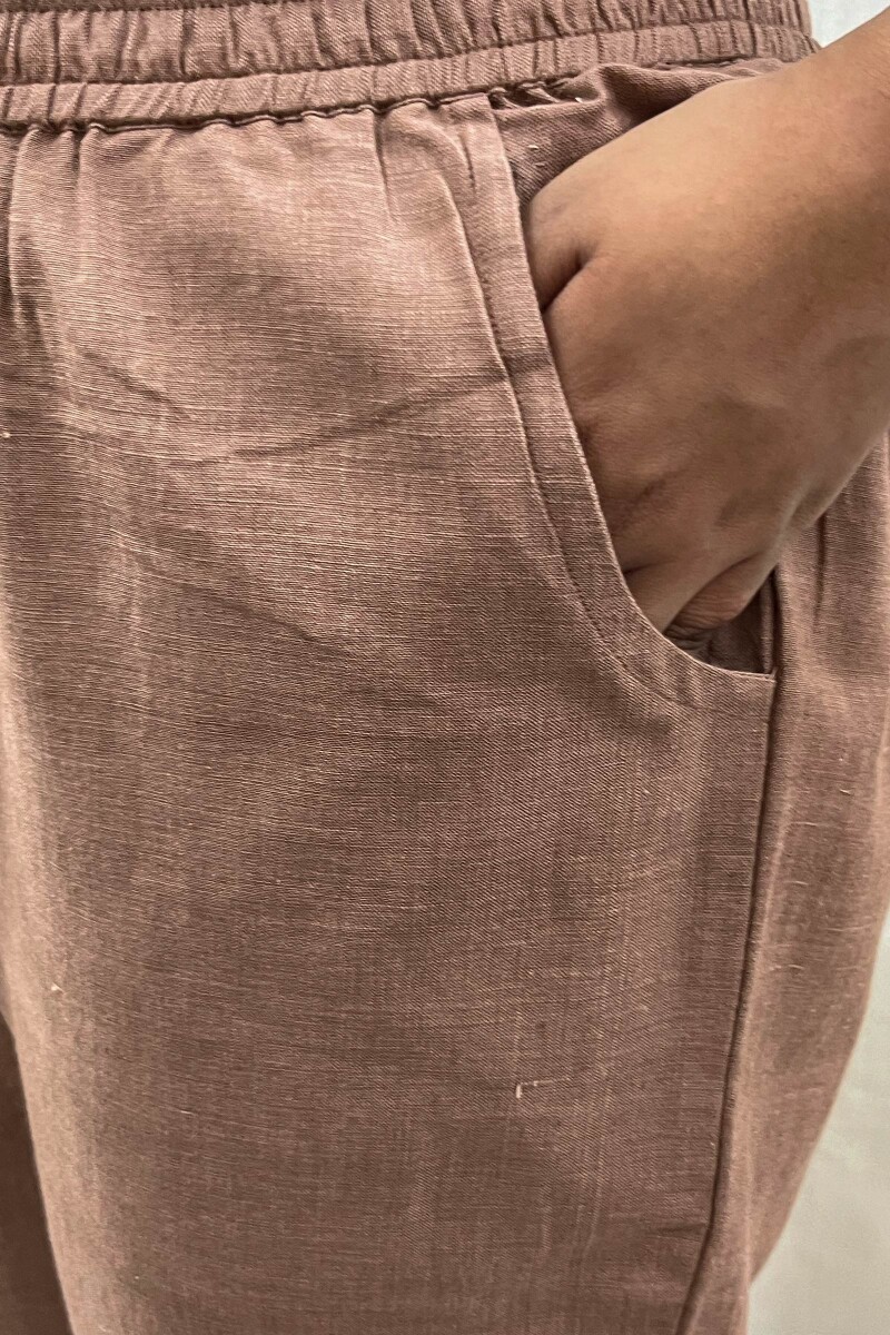 Dark Brown Handcrafted Handloom Cotton Pants