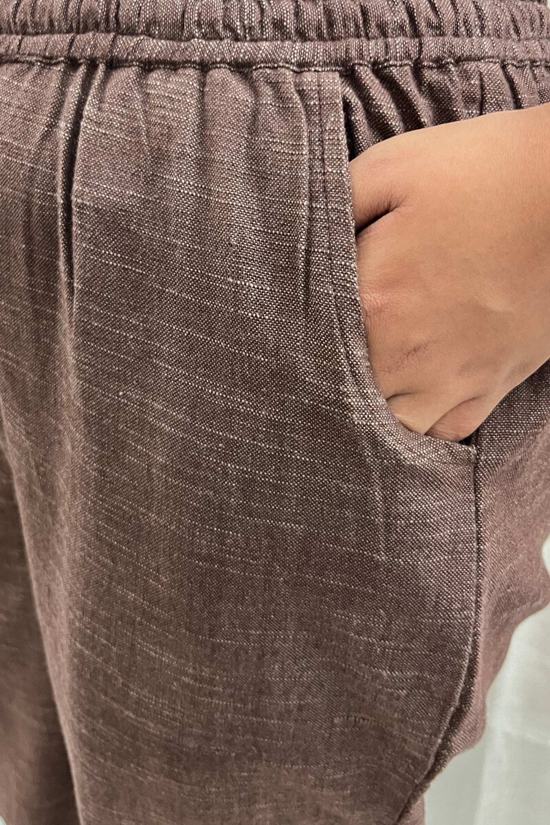 Dark Brown Handcrafted Handloom Cotton Pants