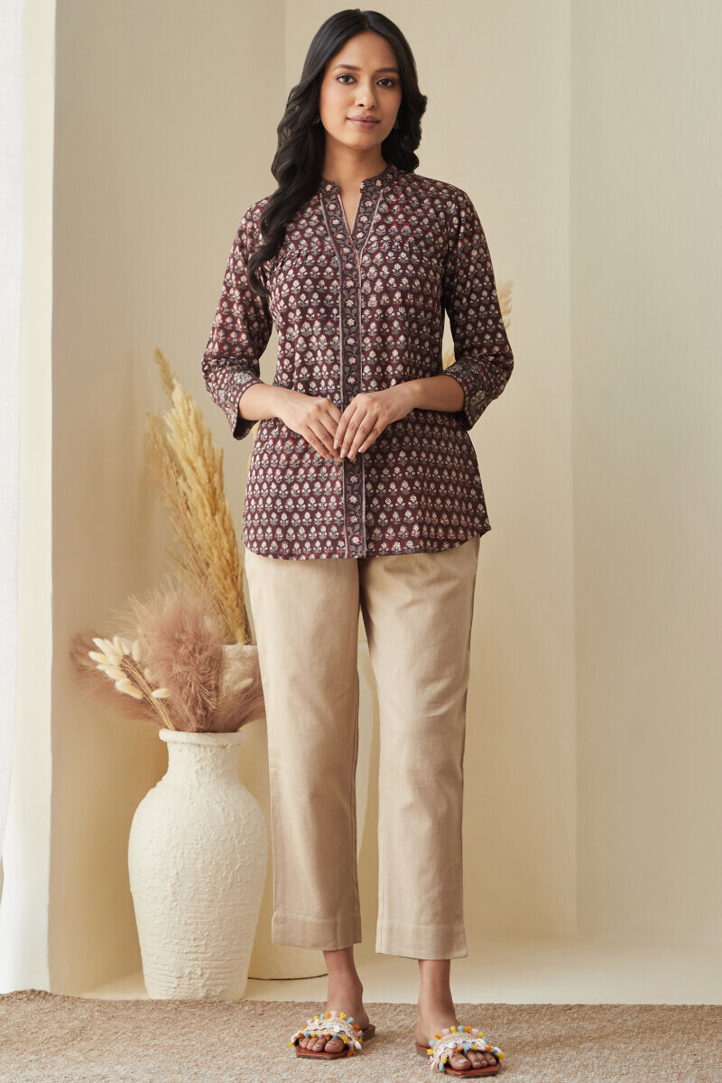 Bagru Hand Block-Printed Top