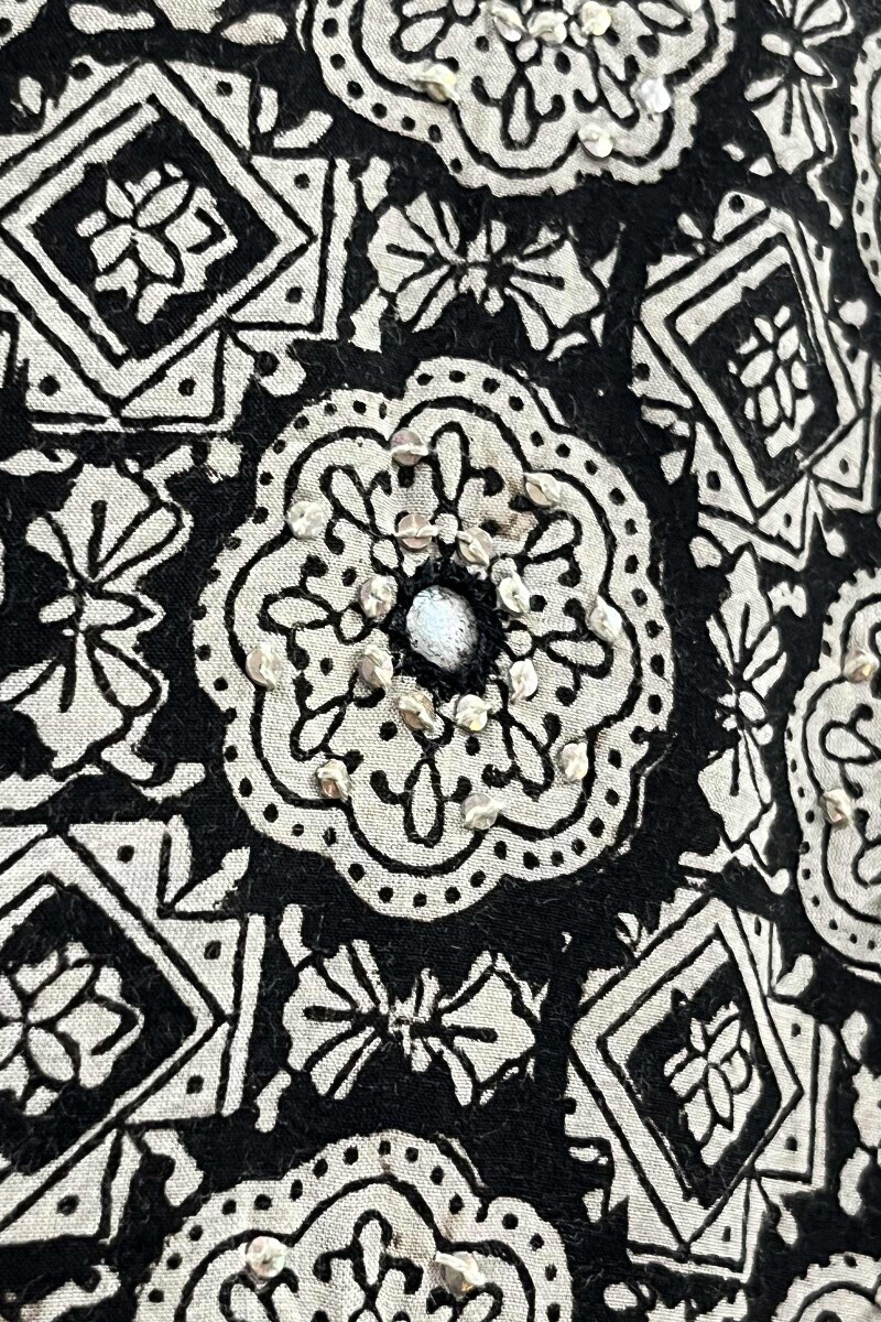 Bagru Hand Block-Printed A-Line Modal Kurta