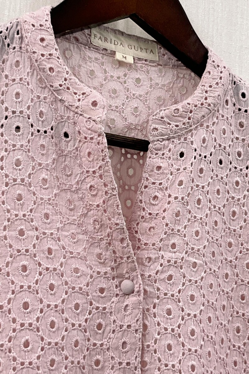 Baby Pink Handcrafted Cotton Top