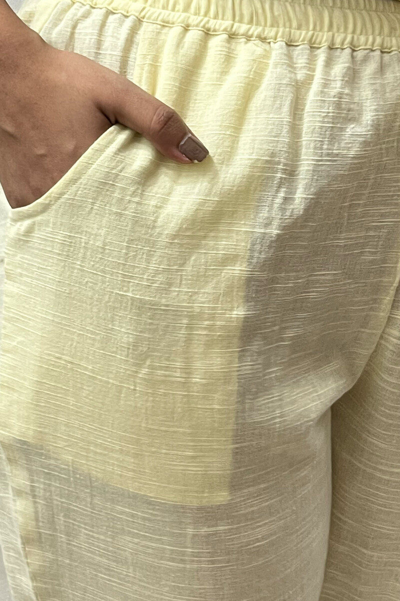 Off-White Handcrafted Cotton Slub Narrow Pants