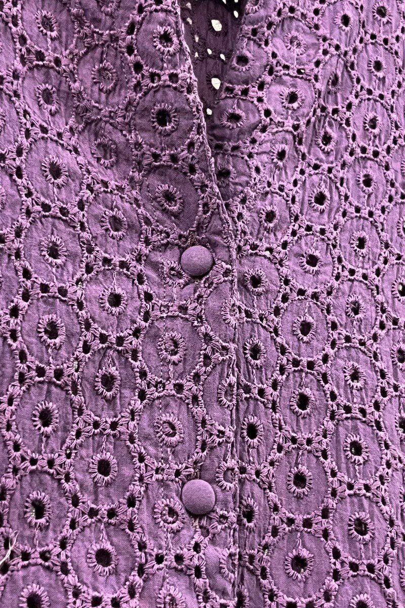 Purple Handcrafted Cotton Top