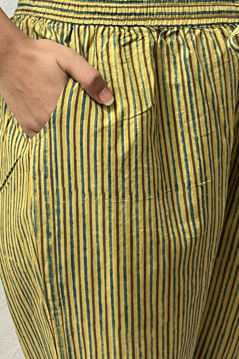 Ajrak Hand Block-Printed Cotton Narrow Pants