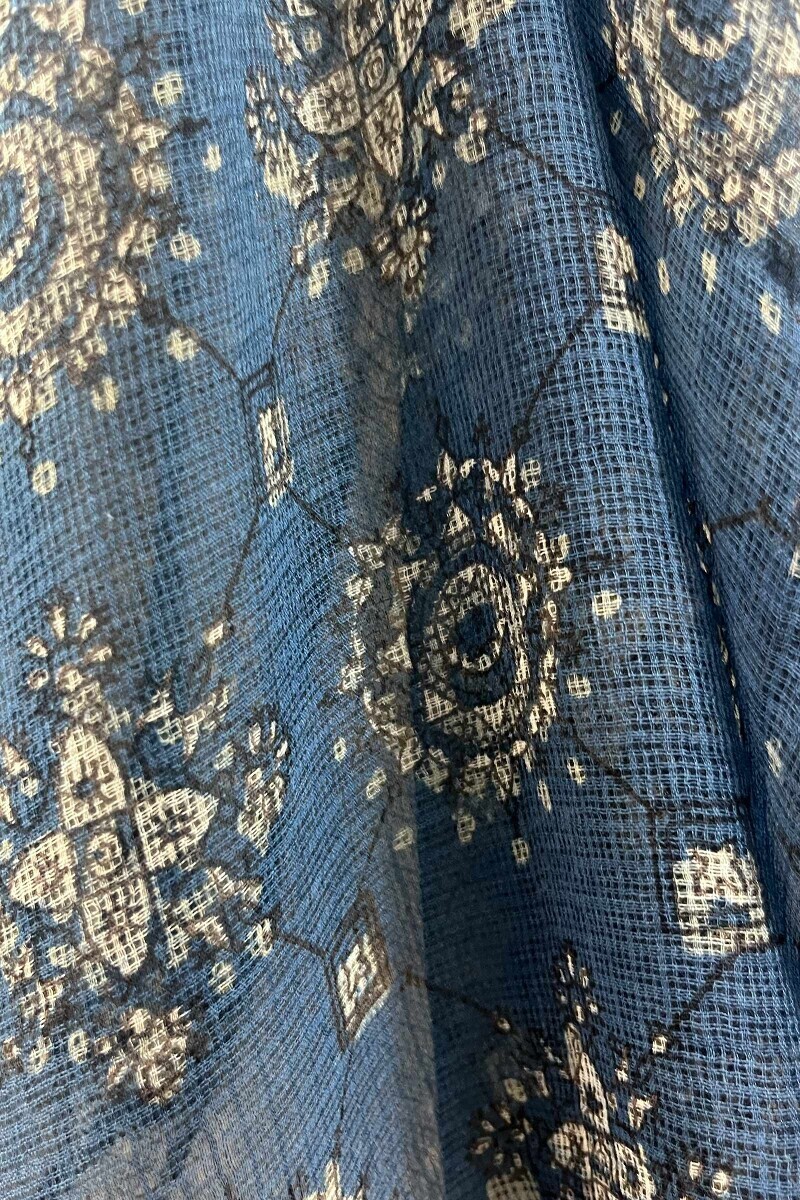 Akola Hand Block-Printed Kota Dupatta