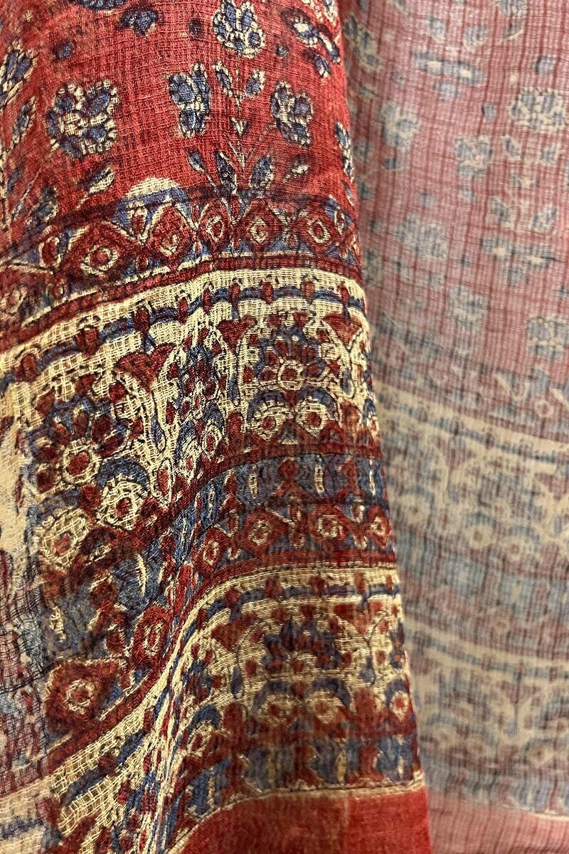 Bagru Hand Block-Printed Kota Dupatta