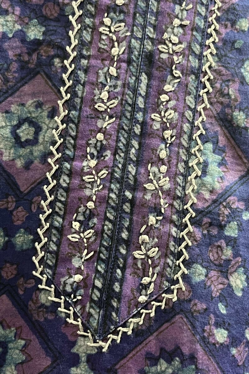 Akola Hand Block-Printed Straight Cotton Kurta