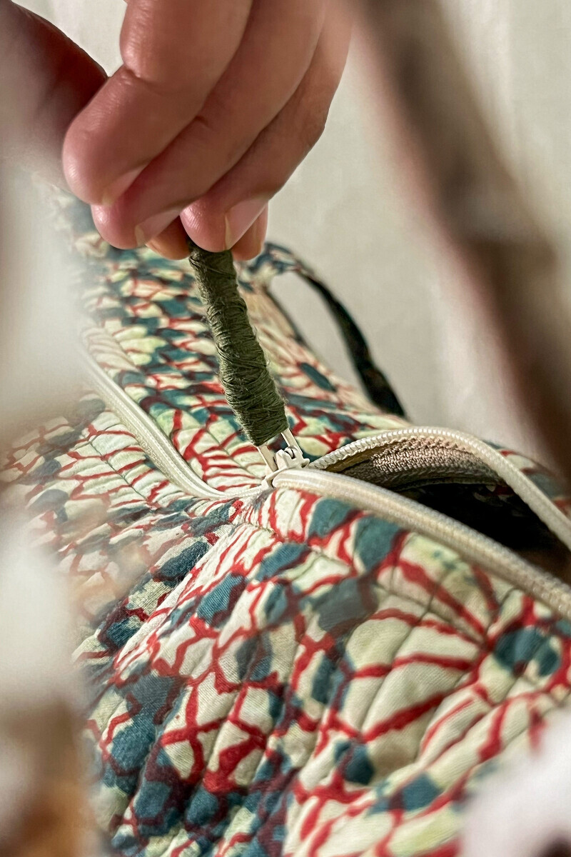 Bagru Hand Block-Printed Cotton Duffel Bag