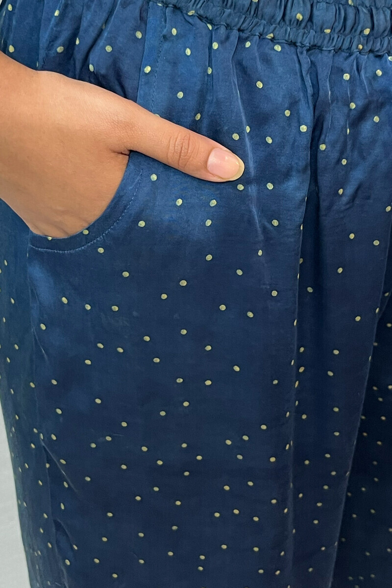 Ajrak Hand Block-Printed Modal Satin Farsi