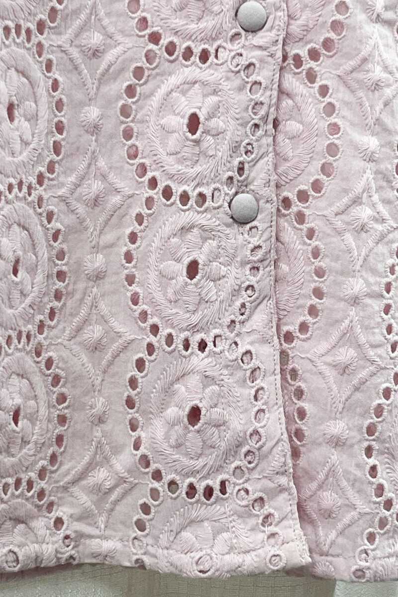Light Pink Handcrafted Cotton Top