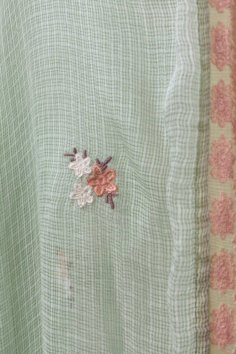 Green Handcrafted Kota Dupatta